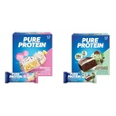 Pure Protein Birthday Cake & Chocolate Mint Cookie Protein Bars, 20g & 19g Protein, Gluten Free, 12 Count