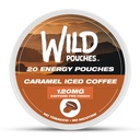 Single 120mg 20 x Caramel Coffee Caffeine Pouches Iced | Nicotine Free | Caffeine Energy Pouches for Fast Energy | Quit Smoking Aid | Available as Single and 5 Packs | Multiple Strengths and Flavors