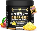 HRDWRK Electrolytes Powder with Magnesium, Potassium - Sugar Free Electrolytes Boost Endurance and Reduce Fatigue with This Electrolytes Supplement - Maximum Hydration - Keto Friendly