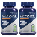 Amino Acid, Supports Muscle Recovery and Lean Muscle Growth, Enhances Energy and Endurance, Contains Essential Amino Acids and BCAAs, 180 Capsules (2 Bottles)