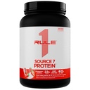 Rule 1 Proteins Source 7 Protein, Strawberries & Cream, 21 Servings | Decadent Flavor, Velvety Smooth Texture, 22g Anytime Protein, and 10g Naturally Occurring EAAs from 7 Premium Sources