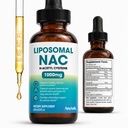 ANYTALK Liposomal NAC Drops – N-Acetyl Cysteine 1000mg Liquid Supplement with Alpha Lipoic Acid, Quercetin & Zinc, Antioxidant, Immune, Liver & Lung Support, Sugar-Free, Adults & Kids