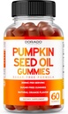 Pumpkin Seed Oil Gummies Orthmg Sugar Free Gummy Supplement med Pumpkin Seed Extract for voksne - Lækker Orange Flavor, ikke GMO - Gluten Free, Vegan Supplement & USA Made (60 kapsler)
