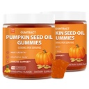 Pumpkin Seed Oil Gummies with Saw Palmetto | 5200mg Cold-Pressed Extract for Hair Growth, Prostate & Skin Health | Sugar-Free Pumpkin Oil Supplement for Men & Women | Pineapple Flavor, 120 gummies
