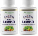 Paradise Herbs, Earth's Blend B-Complex, Methylated, Enzymatically Active Forms of B Vitamins + Superfoods, Supports Energy & Immunity, 60 Capsules (Pack of 2)