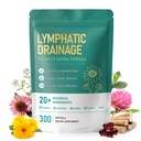 Lymphatic Drainage Supplement 300 Softgels – 21-in-1 Herbal Blend with Burdock Root, Echinacea & Dandelion for Lymph System Support, Healthy Fluid Balance & Immune Health for Women & Men