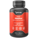 Naturalis Ubiquinol 100mg Active CoQ-10 Emulsified in MCT Oil for Better Absorption | Gluten Free, Non-GMO & Soy-Free | Cardiovascular Wellness, Antioxidant Protection, and Healthy Skin* | 60 Softgels