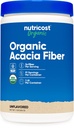 Nutricost Organic Acacia Fiber Powder (1 LB) Unflavored - USDA Organic, CCOF Certified, 4g of Fiber Per Serving, Vegan, GMO-Free, Gluten-Free, 91 Servings