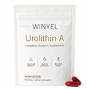 Urolithin A Supplement Softgels 500mg for Cellular Renewal & Healthy Aging | Longevity Blend with CoQ10 & Trans-Reseratrol for Mitoceutical Health, Cellular Energy & Muscle Support | 90 Vegan Softgels