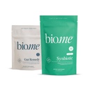Bio.me Synbiotic & Gut Remedy Bundle - Daily Synbiotic 3-in-1 Prebiotics and Probiotics for Digestive & Immune Support (60 ct) & Gut Cleanse to Reset Digestive System and Rebalance Microbiome (30 ct)