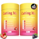 Cutting Drink Mix – Berberine, Chromium, 5-HTP, Yerba Mate, FOS & Magnesium | Supports Satiety Signaling, Energy & Gut Health | Strawberry Açaí Flavor – 2 * 30 Sticks