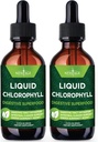 NEW AGE Chlorophyll Liquid Drops - Natural Concentrate – Energy Booster, Digestion and Immune System Supports, Internal Deodorant, Liver Function - (2 Fl Oz (Pack of 2))