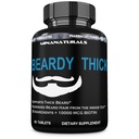 BEARDY Thick Beard Growth Vitamins for Men, B7 Biotin 10000 mcg, Keratin, Collagen, Silica, and 36 More, Thicker and Stronger Supplement, Facial Hair Growth Vitamin, 60 Tablets