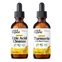 Uric Acid Cleanse Tincture 2 fl oz & Turmeric Tincture 2 fl oz