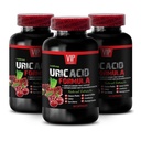Uric Acid Flush - URIC Acid Cleans - URIC Acid Formula - Turmeric, Milk Thistle, Green Coffee Bean, Cranberry, Pomegranate, uric Acid Flush Natural 3 Bottles 180 Capsules