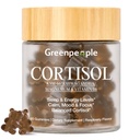 GREENPEOPLE Cortisol Reducer Supplements for Women & Men - Cortisol Manager Detox w/KSM-66 Ashwagandha/Magnesium/L-theanine/GABA/Vitamin B6 for Sleep/Stress Relief/Mood 60 CT Raspberry Flavor Gummies