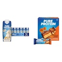 Pure Protein Vanilla Protein Shake, 30g Complete Protein, Vitamins A, C, D, and E plus Zinc & Bars, High Protein, Nutritious Snacks to Support Energy, Low Sugar, Gluten Free
