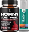 Bundle of Horny Geat Weed Extract Complex for mænd og kvinder Forbedret energi og Stamina og Black Maca Root Kapsler til mænd - Nyskabende Drive Mood & Energy Booster til mænd