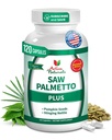 Activa Naturals Saw Palmetto for Men, Prostate Health Supplements, 120 Pcs | Saw palmetto w/ Pumpkin Seed & Stinging Nettle, Prostate Health Supplements for Men, Bladder Control Supplements, Plant-Based