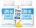 LIPO-BC Tablets, 2 Pack, 60 Tablets Each, 120 Tablets Total