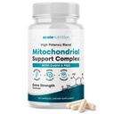 Mitochondrial Support Complex – Energy, Focus & Brain Clarity Support – CoQ10, PQQ, Acetyl-L-Carnitine – Cellular Energy & Stress Support Supplement - 120 Capsules