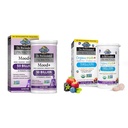 Garden of Life Dr. Formulated Probiotics Mood+ Acidophilus Probiotic Supplement - Promotes Emotional Well-Being & Dr. Formulated Probiotics Organic Kids+ Plus Vitamin C & D - Berry Cherry - Gluten