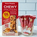 Protein Bars – Peanut Butter & Semisweet Chocolate Chip – 10g Protein per Bar – Gluten Free, Kosher – 42 Count (1.41 oz Each)