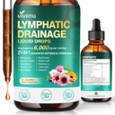 Advanced Lymphatic Drainage Detox Drops – Liposomal 21-in-1 Herbal Blend with Dandelion, Burdock, Elderberry & Turmeric – Cleanse & Immune Support (2 Fl Oz | Pack of 1)
