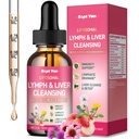 Liposomal Lymphatic Drainage Drops - Lymphatic Drainage Supplements with Milk Thistle, Burdock Root for Women & Men | Supports Liver Cleanse, Detox & Repair | Liver Cleanse Health, Peach, 2 Fl Oz
