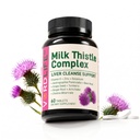 Natural Liver Cleanse & Repair Pills Milk Thistle Supplements with Dandelion Root, Artichoke, Turmeric, Zinc, Selenium, Vitamin E & More 3 Type-in-1 Formula for Overall Health Support, 60 Ct