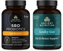Ancient Nutrition SBO Gut Genopret Probiotika kapsler, 60 Grev + Leaky Gut kapsler, 60 Greve