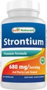 Bedste Naturals Strontium Bone Building Formel 680mg / servering 90 Kapsler