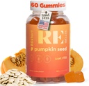 Pumpkin Seed Oil Gummies I Sugar Free Gluten Free Non GMO Organic Dietary Supplements I Hår vækst, glødende hud prostata sundhed urinveje støtte I 240 Bedste jeg pakke med 60