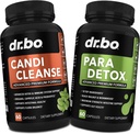 Candi Cleanse & Intestine Detox Support Pills - Ekstra styrke Probiotiske Cleanser med Intestinal Flora Gut Support - Natural Oral Herbal Oregano, Captac Acid, Ormwood & Black Walnut