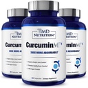 1MD Nutrition CurcuminMD Plus - Gurkemeje Curcumin med Boswellia Serrata - 285x mere Absorbable Medic124; Fælles Stifhed, Muskel Inddrivelse, og Mood Support Medical 124; 180 Kapsler (3- Pack)