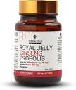 Bee og You Royal Jelly med Ginseng Tablet, Propolis Extract, 60ct, 100% Natural Superfood, Ultra Pure, immunforsvar supplement, Antioxidanter, Keto, Paleo, Gluten- Free