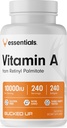 Bucked Up Vitamin A 10000IE Per Servering, Essentials (240 Servere, 240 Softgels)