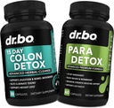 Colon Cleanser Detox & Intestinal Supplement - 15 dag Colon Cleanse piller med probiotiske, ormwood, sort valnød, Psyllium, Aloe Complex - Tågebevægelse Kosttilskud til Mave Bloating Gut Support