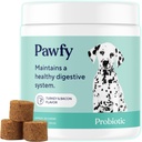 Pawfy Probiotika til hunde Budding- 124; understøtter fordøjelsessygdomme, Diarré til små, store hunde Budding- 124; Forbedrer Gut Sundhed Budding- 124; Anti Gær Kosttilskud Budding- 124; Skin Sundhed Sæsonallergi Support - 30 Chews (Bacon)