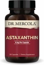 Dr. Mercola Organic Astaxanthin - 4 mg Astaxanthin - Kraftfuld Antioxidant Support - Organic Microalger Extract - Non-GMO, Gluten- Free & Soy- Free - 30 kapsler (30 Servere)