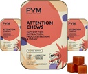 PYM Opmærksomhed Chews Support for Procrastination, Focus & Productivity, 60 Count 124; 518 mg L- Carnitin, 54mg Tyrosin, 11mg L- Taurine - Coffeine- Free Meader 124; All- Natural Mood Boost Supplement Made in USA