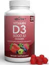 Plante- baseret ekstra styrke Vitamin D3 5000IE supplement gummier. Gluten Free og ingen kunstige flavors. Understøtter Bone Sundhed og Immunitet. Made in USA .30 Count (30 dages forsyning)