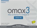 Omax3 Professional Strength Ultra- Pure Omega-3 Fish Oil - 1000 mg - Maksimal Joint & Muscle Support - EPA DHA - NSF Certified - 60 Softgel Blister Pack