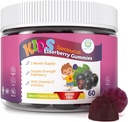 Rens liv Sugar- Free Kids Elderberry Gummies med C-vitamin og zink - Daglig immunsupport til børn, Sambucus Antioxidant, Vegan, 60 Ct