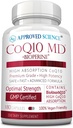 Godkendte Science ® CoQ10 MD - Extra Strength 300mg Pure CoQ10 med Bioperine ® til hurtigere absorption - Optimal support - 3 måneders forsyning