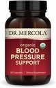 Dr. Mercola Organic Blood Pressure Support - Understøtter sund cirkulation - Højpotens Grape Seed Extract - Non-GMO & Soy- Free - 90 Kapsler (90 Servering)