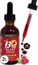 Bricker Labs B- 12 Blast Liquid Vitamin B12 og folinsyre tillæg, Support Energy Production, Great Tasting Liquid Vitamin B12 Kosttilskud i naturlige hindbær smag, 2 fl oz flaske