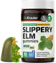 BIO KRAUTER Slippery Elm Gummies 4000 mg - 60 Count 30 Days of Supply - Digestive & Respiratory Support - Ulmus Rubra Gummies for Lungs - Slippery Elm Bark for Women & Men - Vegan, GMO-Free