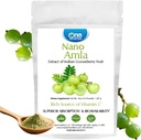 One Planet Nano Amla Powder 8 oz (227 Servere), Amla Fruit Extract, High in Vitamin C for Collagen Production & Immunsupport, Hjælpestof-Free, Non- GMO, Vegan, Gluten- Free