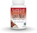 Planetariske Herbals Lions Mane, for Memory, Focus og Mood *, 1000 mg - 90 Veganske Kapsler